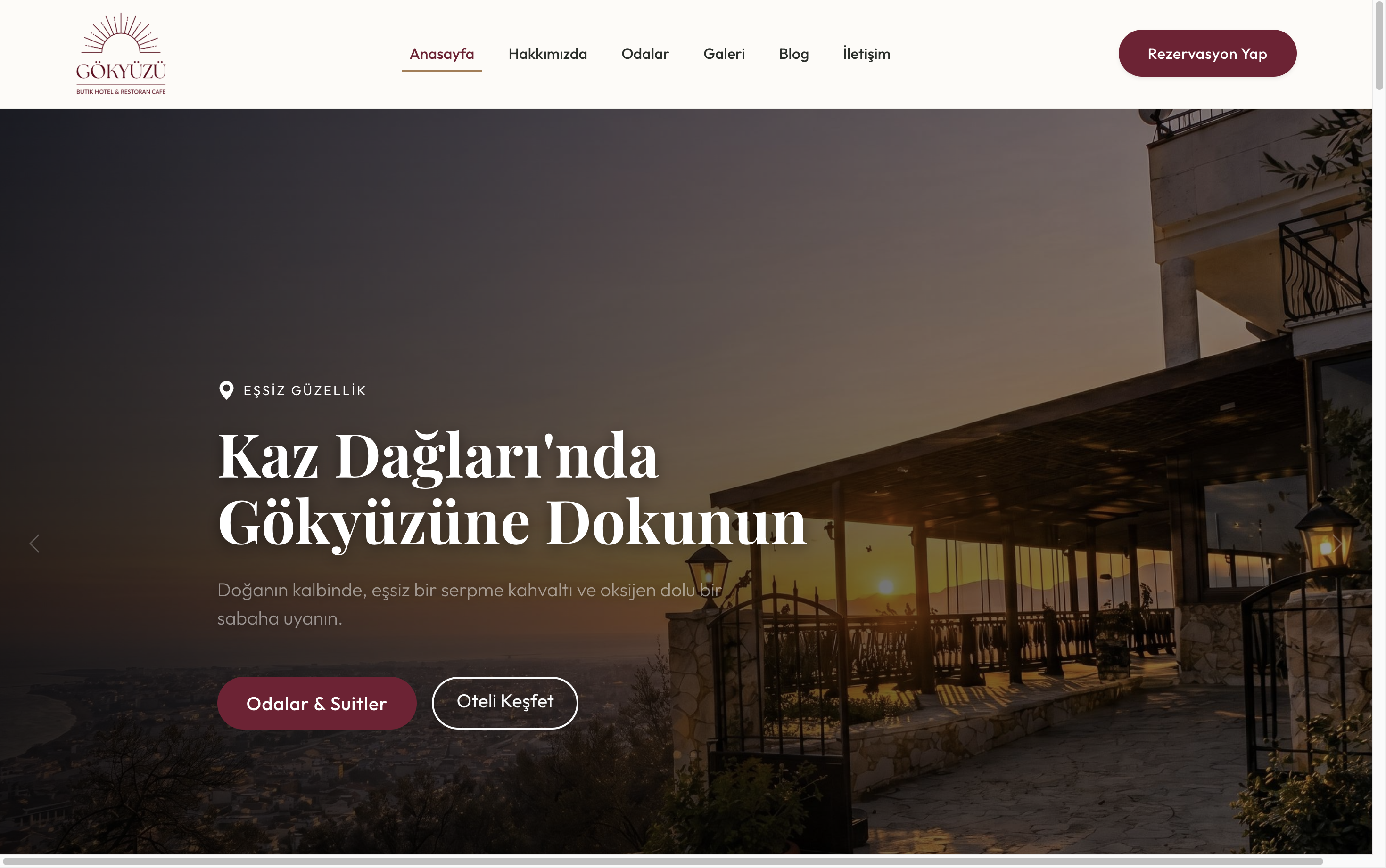 gokyuzu otel kapak gorsel